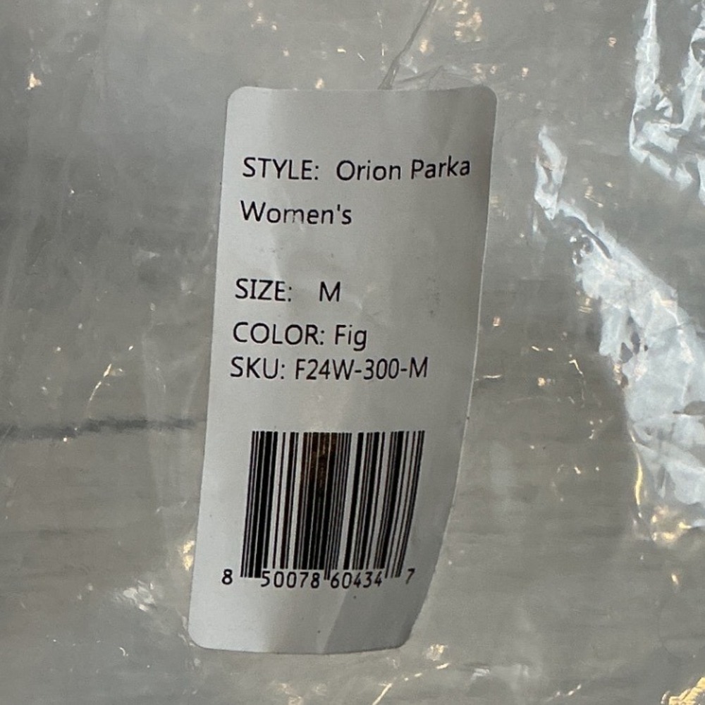 OROS Orion Parka Fig Medium New With Tags - Picture 4 of 5